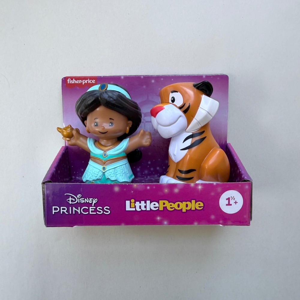 Fisher-Price Disney Princess Little People Jasmine and Rajah Aladdin Figures New